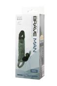 GAINE PENIS VIBRANTE NOIRE RABBIT "Brave Man" - BAILE