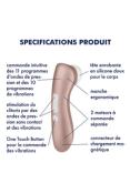 STIMULATEUR PAR PULSATIONS et VIBRATIONS "Pro 2+" USB - SATISFYER