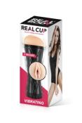 MASTURBATEUR VAGIN VIBRANT "Real Cup" AVEC TELECOMMANDE - REAL BODY