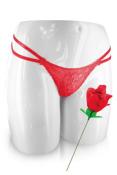 ROSE CULOTTE DENTELLE - FUN NOVELTIES